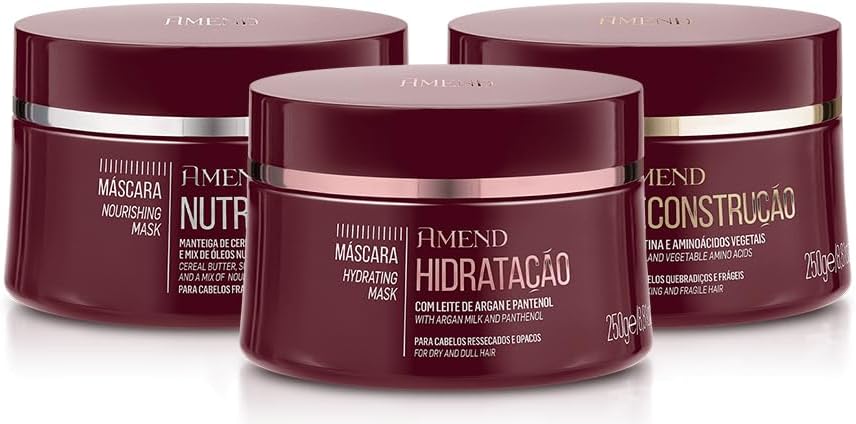 Amend Kit Cronograma Capilar Essenciais (3 produtos).