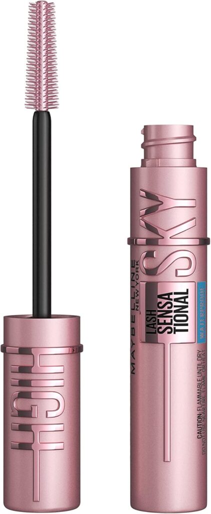 Maybelline Ny Máscara de Cílios Lash Sensational Sky High À Prova D'Água, Preto 6 ml