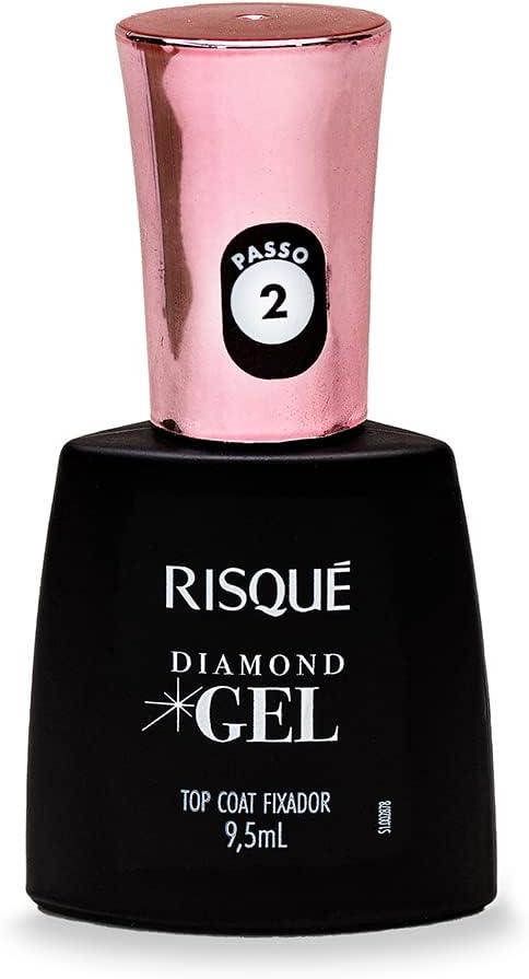 Risqué Top Coat Fixador Diamond Gel Cremoso - 9, 5 ml