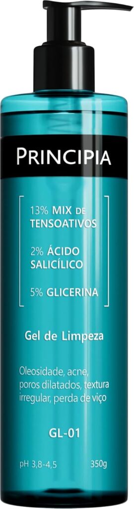 Gel de Limpeza Facial 13% Tensoativos + 2% Ácido Salicílico + 5% Glicerina GL-01 com 350g