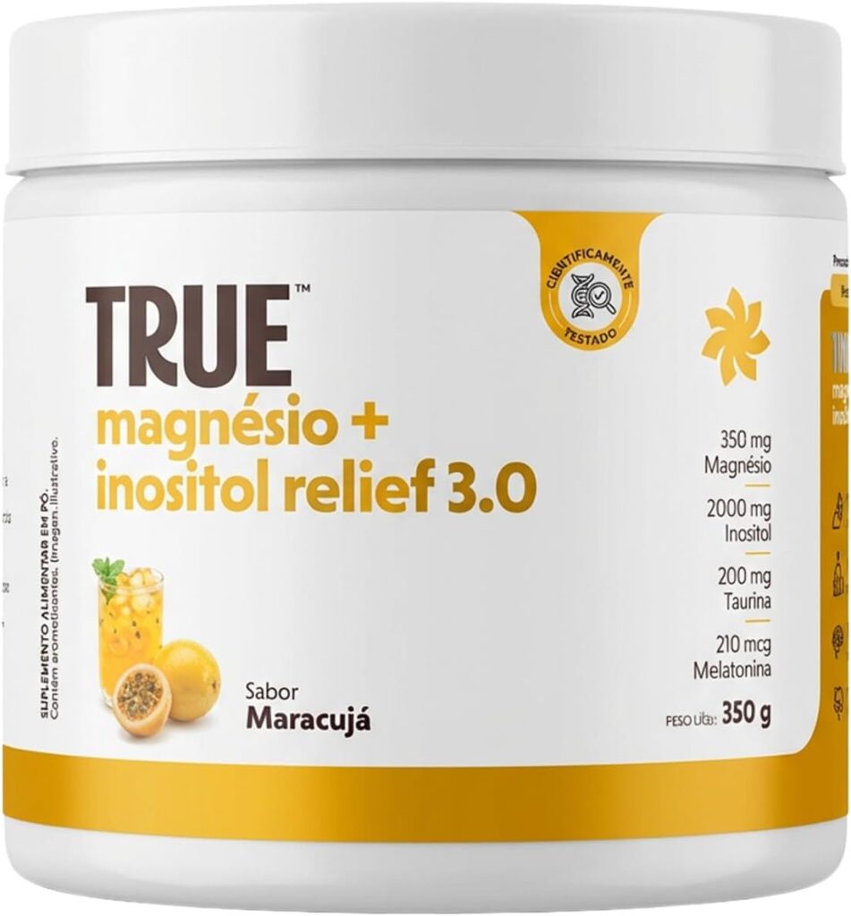 True Magnésio + Inositol Relief 3.0 Maracuja 350g - True