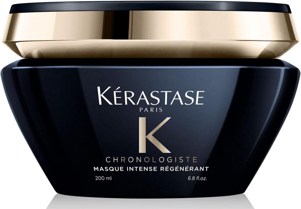 Kérastase Chronologiste Masque Intense Régénérant, Para Todos os Tipos de Cabelo, Regeneração e Hidratação Profunda, com Ácido Hialurônico e Vitamina E, 200ml